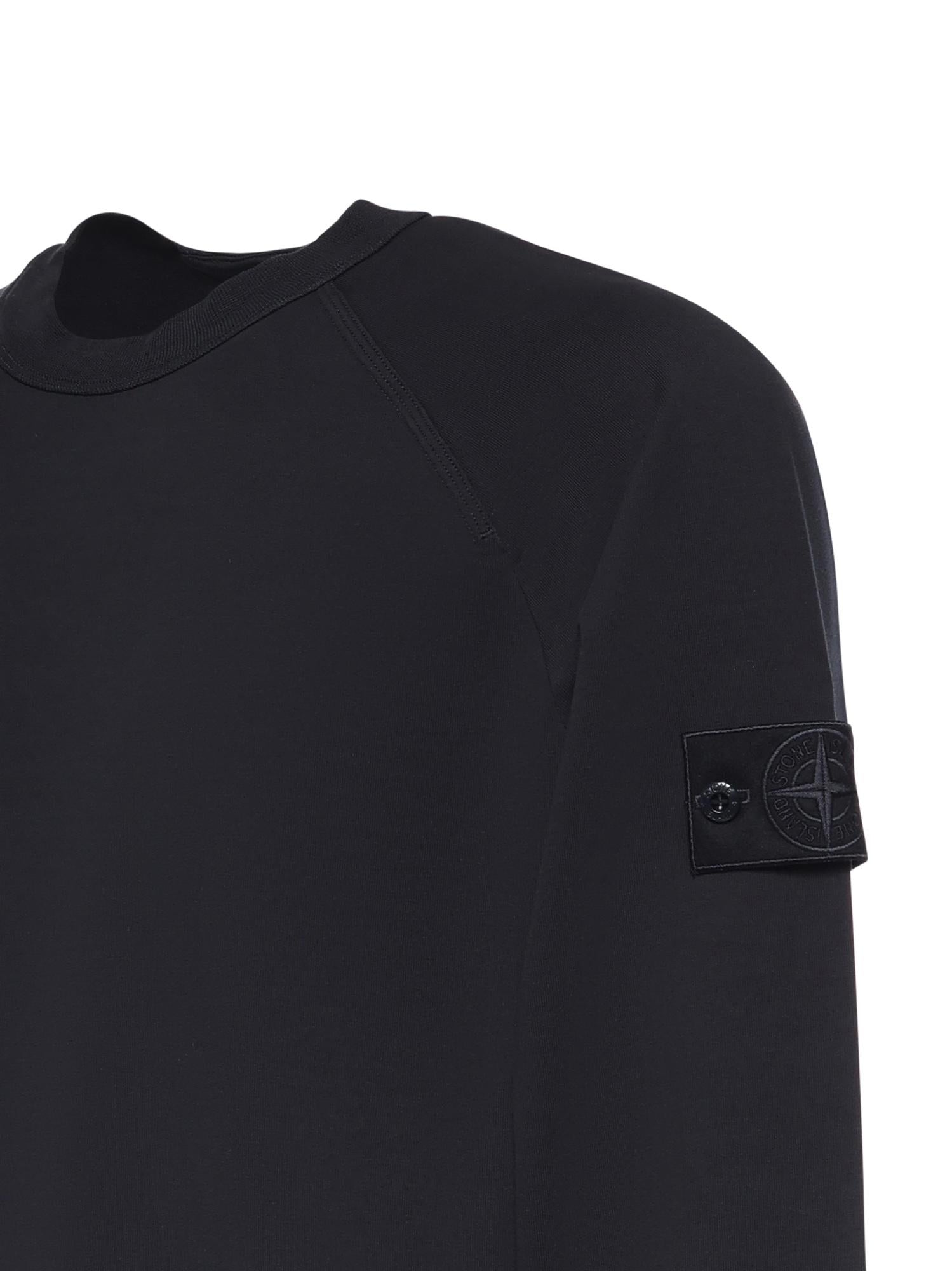 Felpa in cotone stretch con logo L1S156100064 S00F3V0020 STONE ISLAND 