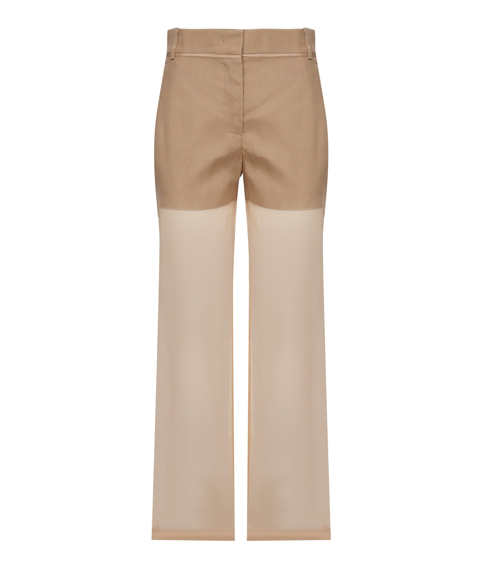 Pantaloni in lino e organza 104698 A2EEL31 PINKO 