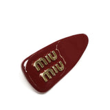 Fermaglio in pelle verniciata 5IF092 069F0D27 MIU MIU 