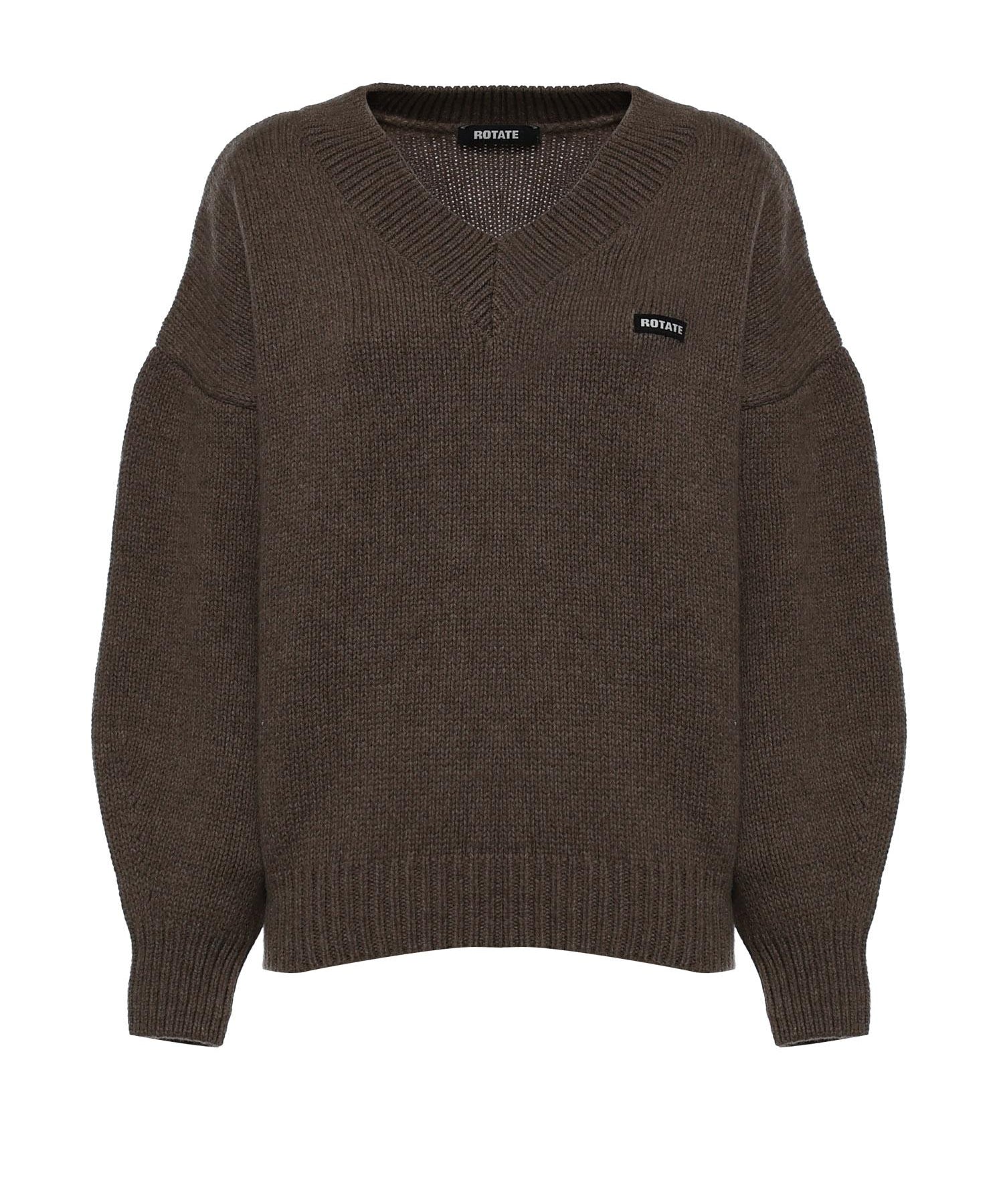Maglione in lana con logo 115141 1078 ROTATE 