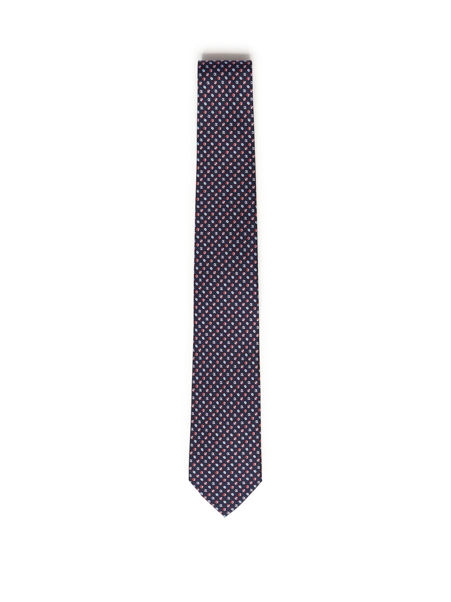 Cravatta in seta con stampa 351310 788867001 FERRAGAMO 