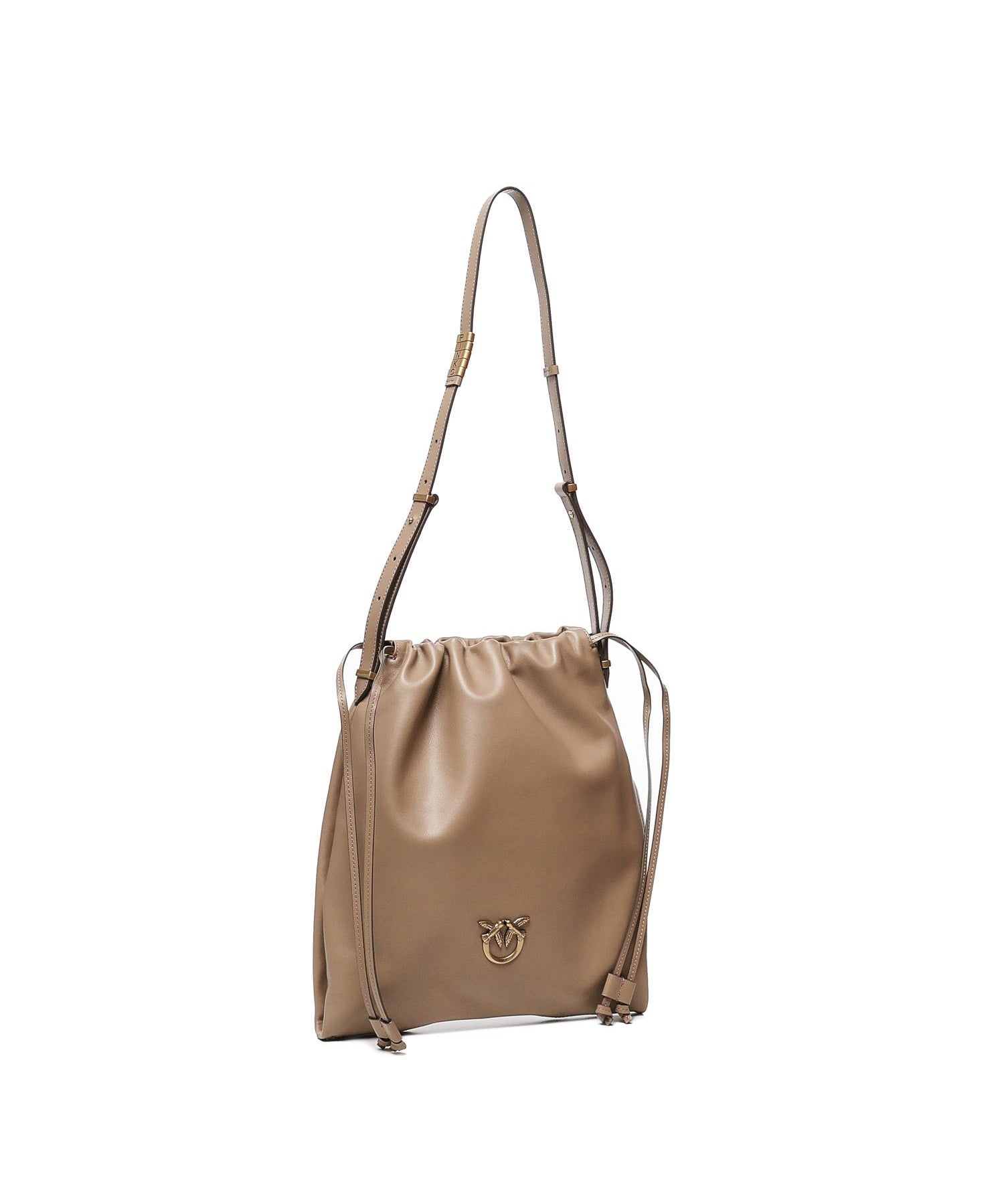 Borsa a spalla con logo 104359 A0QOD01Q PINKO 