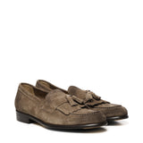 Mocassino in suede con nappine e frangia DU3399STRAUY260 TM08 DOUCAL'S 