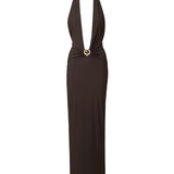 Abito lungo in lycra 25047364 UMBER CHRISTOPHER ESBER 