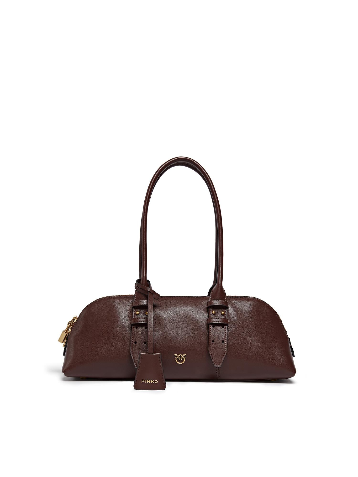 Borsa bowling Escape Bag Horizontal in pelle 106169 A0QOR49Q PINKO 