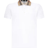 Polo con colletto Check in cotone 8071621 A1464 BURBERRY 