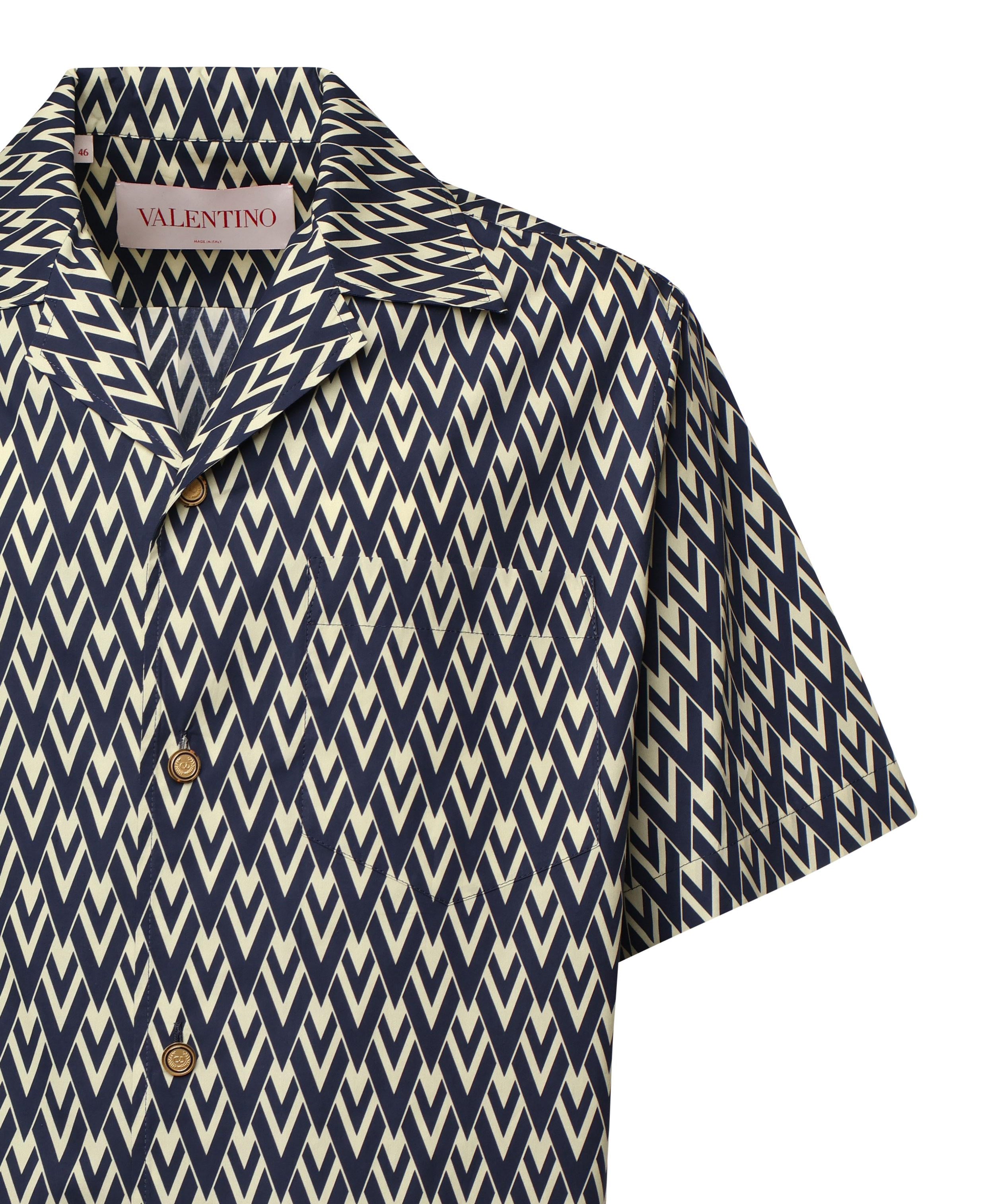 Camicia da bowling con stampa Toute la V all over 6V3AA111 AS0QTD VALENTINO GARAVANI 