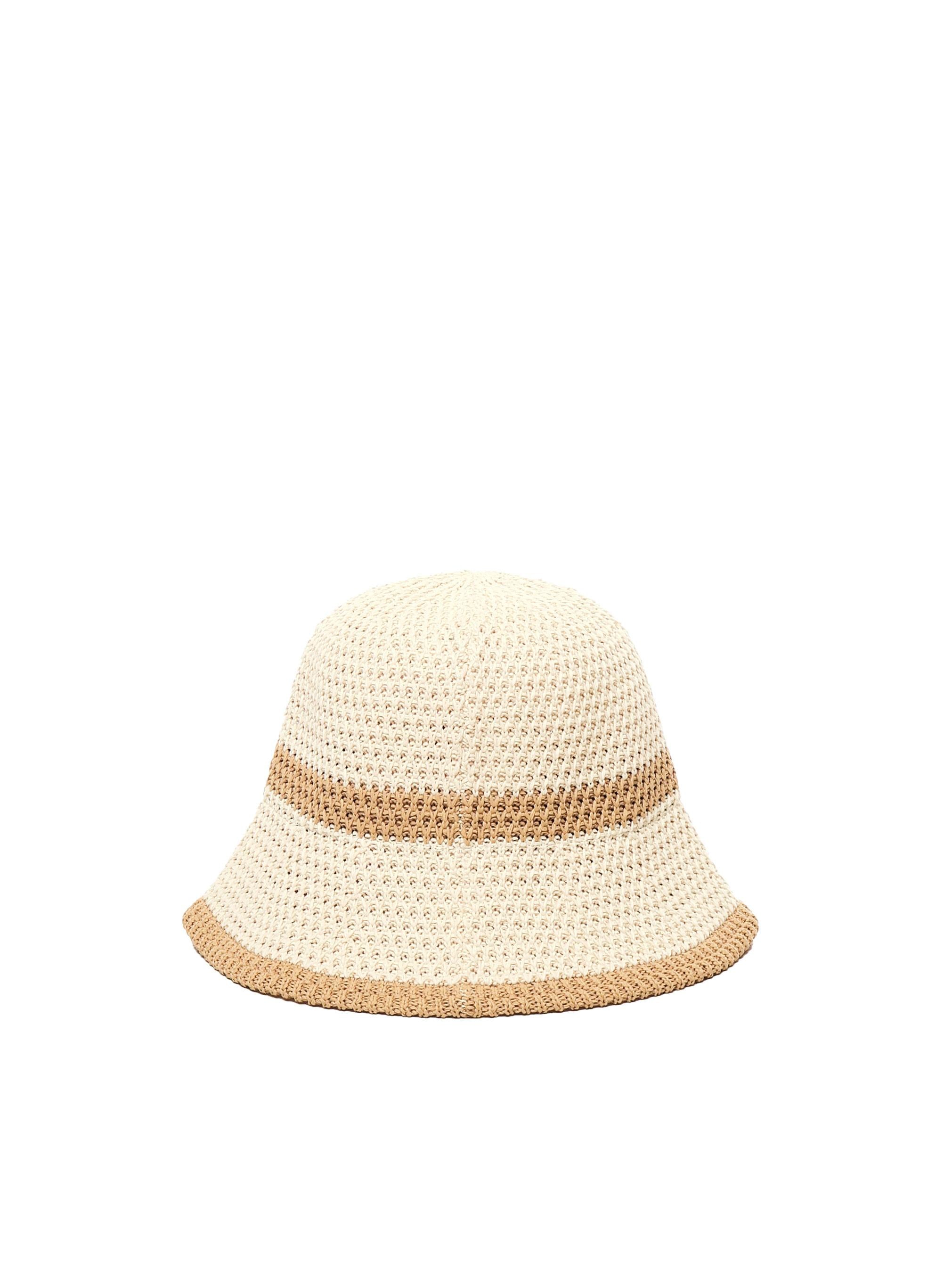 Cappello Angelica<BR/><BR/> 73CA90801 ANGELICANATURALE/CUOIO V° 73 