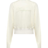 Maglione con logo ricamato 25HSWW00632AK00299 110 JACQUEMUS 