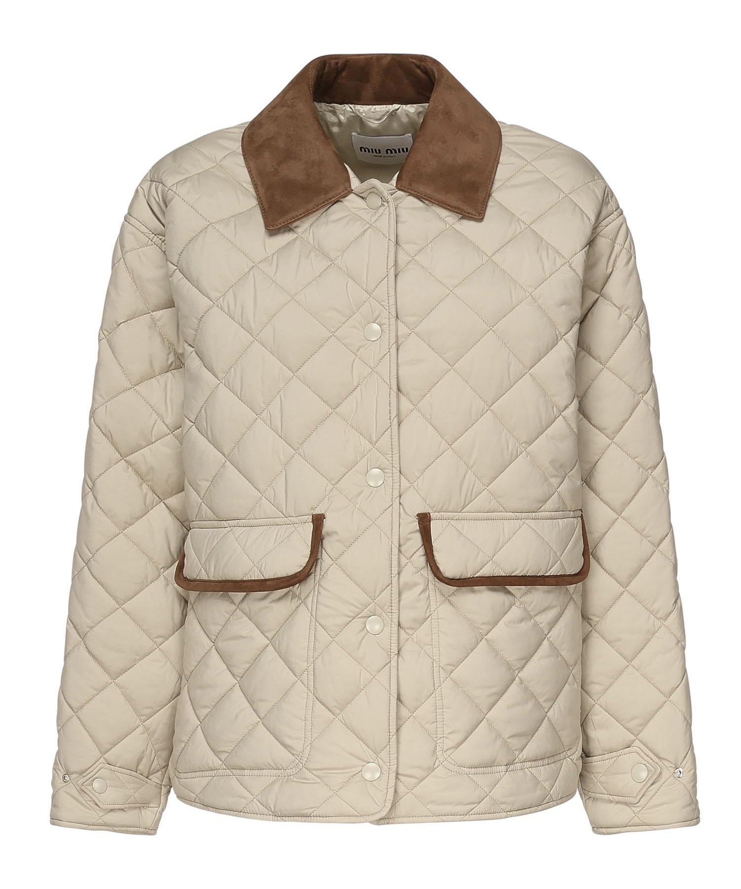 Giubbotto trapuntato con finiture a contrasto<BR/><BR/> ML1311 17OOF0036 MIU MIU 