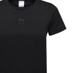 T-shirt with Monogram appliqué 100355 A2HNZ99 PINKO 