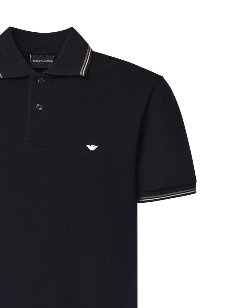 Polo in cotone con logo AF23090 EM004607UB118 EMPORIO ARMANI 