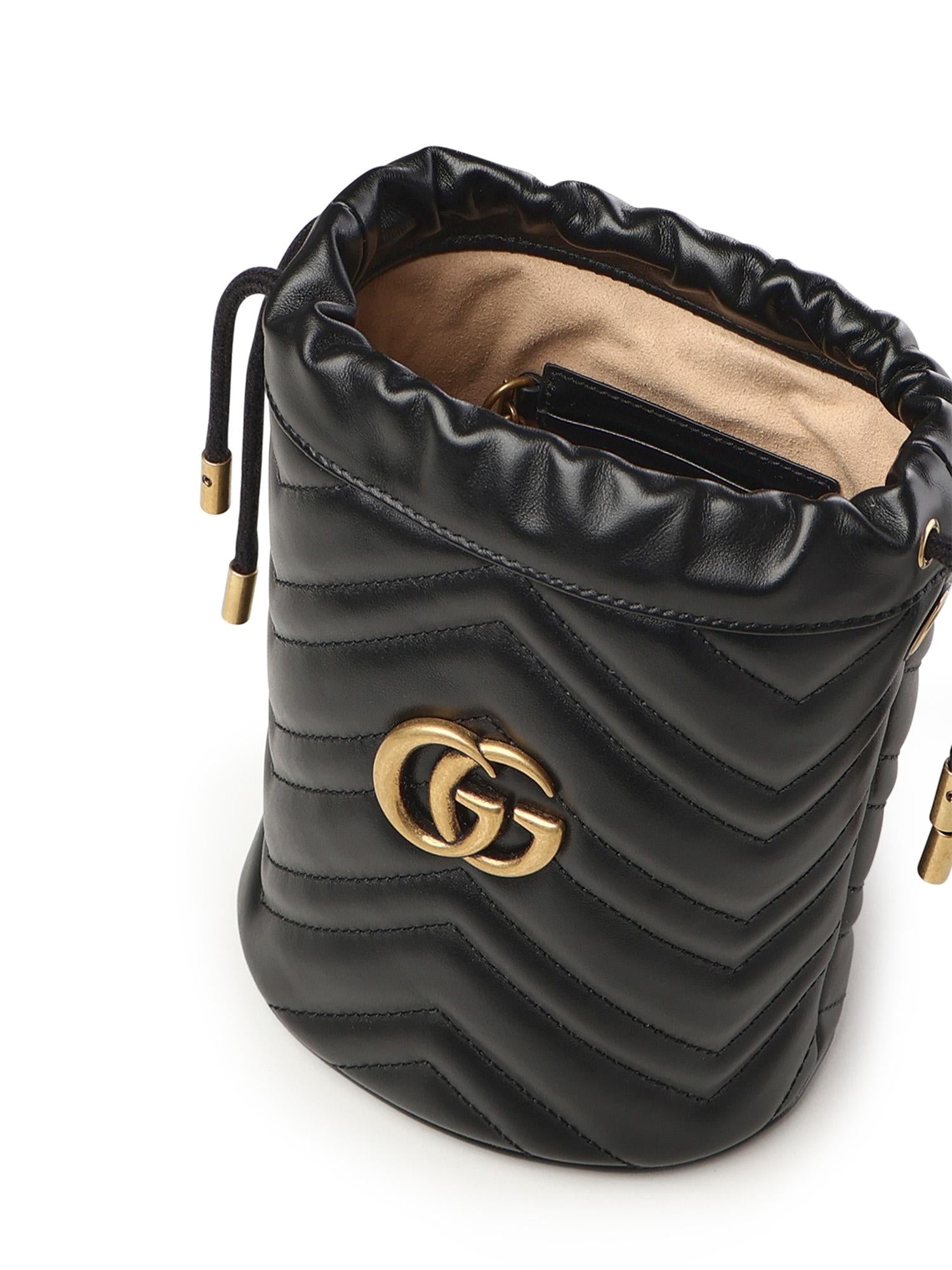 Borsa a secchiello GG Marmont 575163 DTDRT1000 GUCCI 