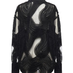 Camicia in tulle ricamato 79AAL644 JR008899 GENNY 