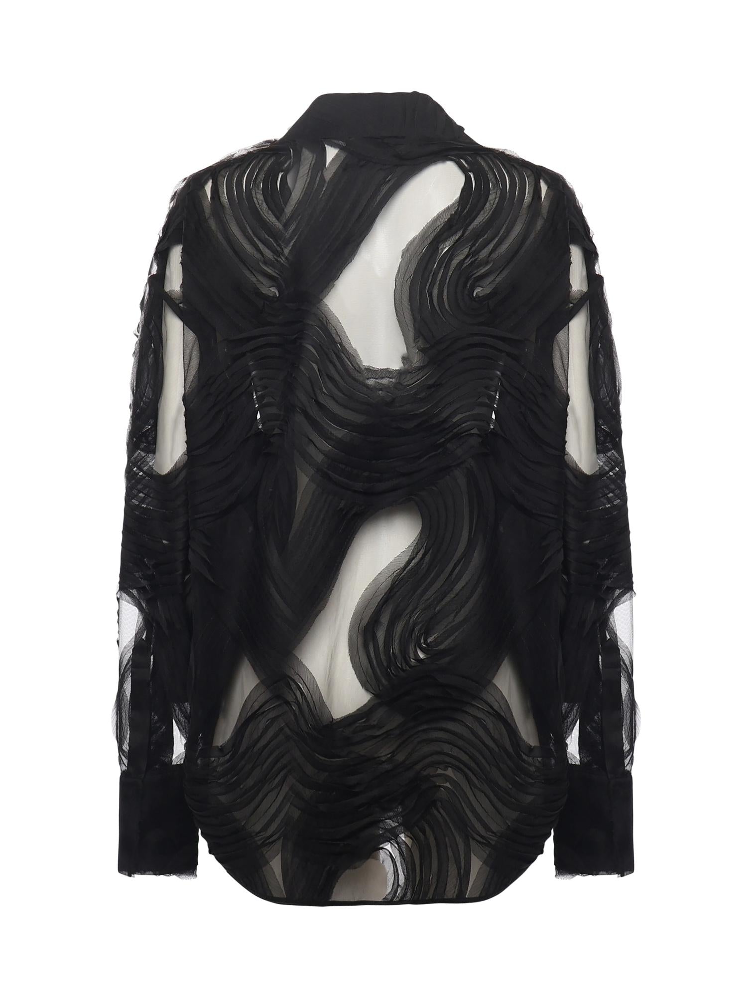 Camicia in tulle ricamato 79AAL644 JR008899 GENNY 