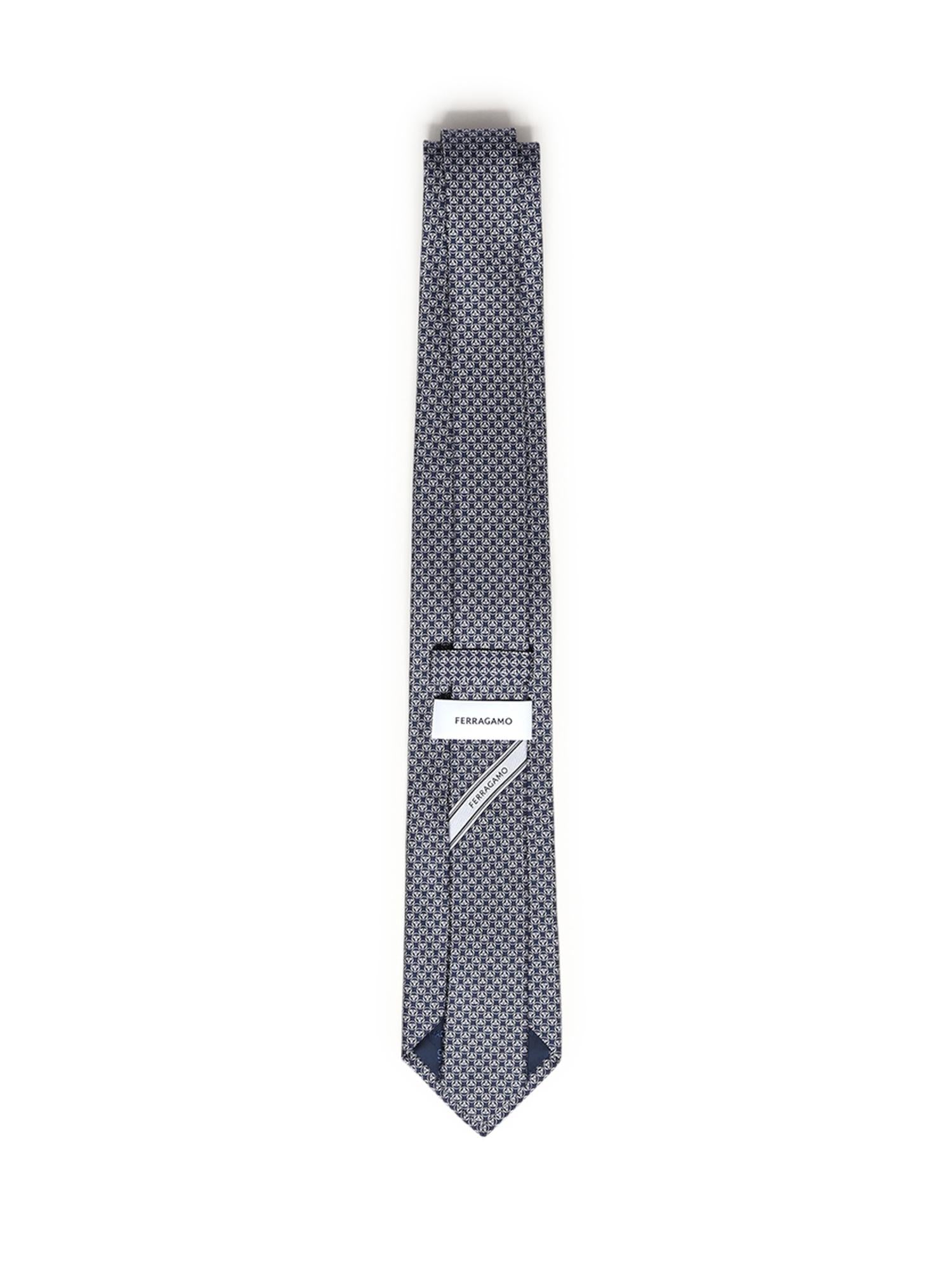 Cravatta in seta con stampa 351326 789075001 FERRAGAMO 