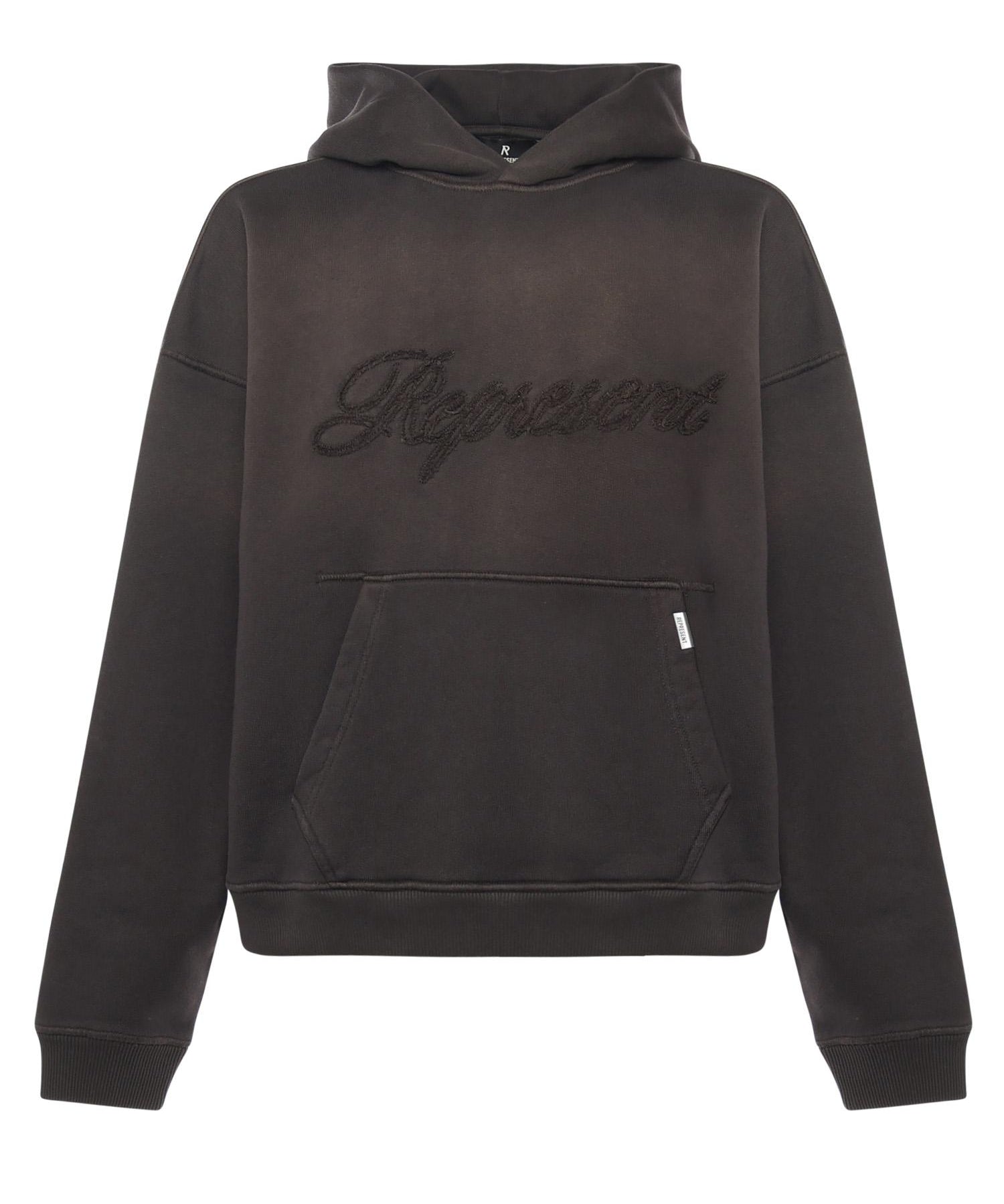 Felpa con cappuccio nera vintage<BR/> MLM100160 17 REPRESENT 