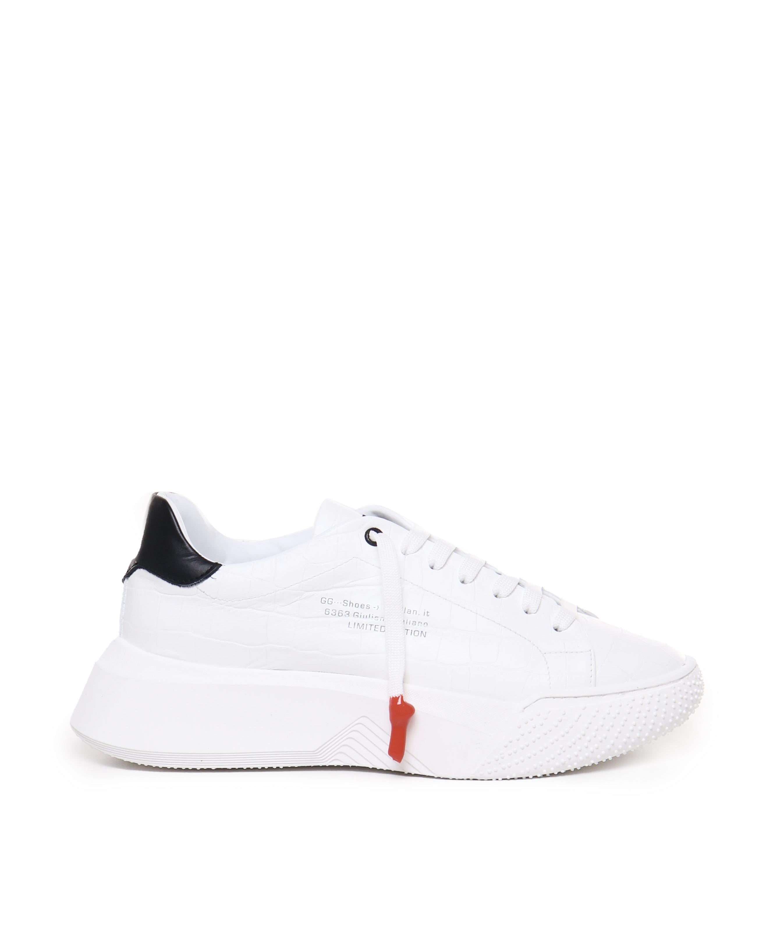 SNEAKERS NEMESIS IN PELLE STAMPA COCCODRILLO AI 2020 NEMESIS2 CROCKWHITE GIULIANO GALIANO 