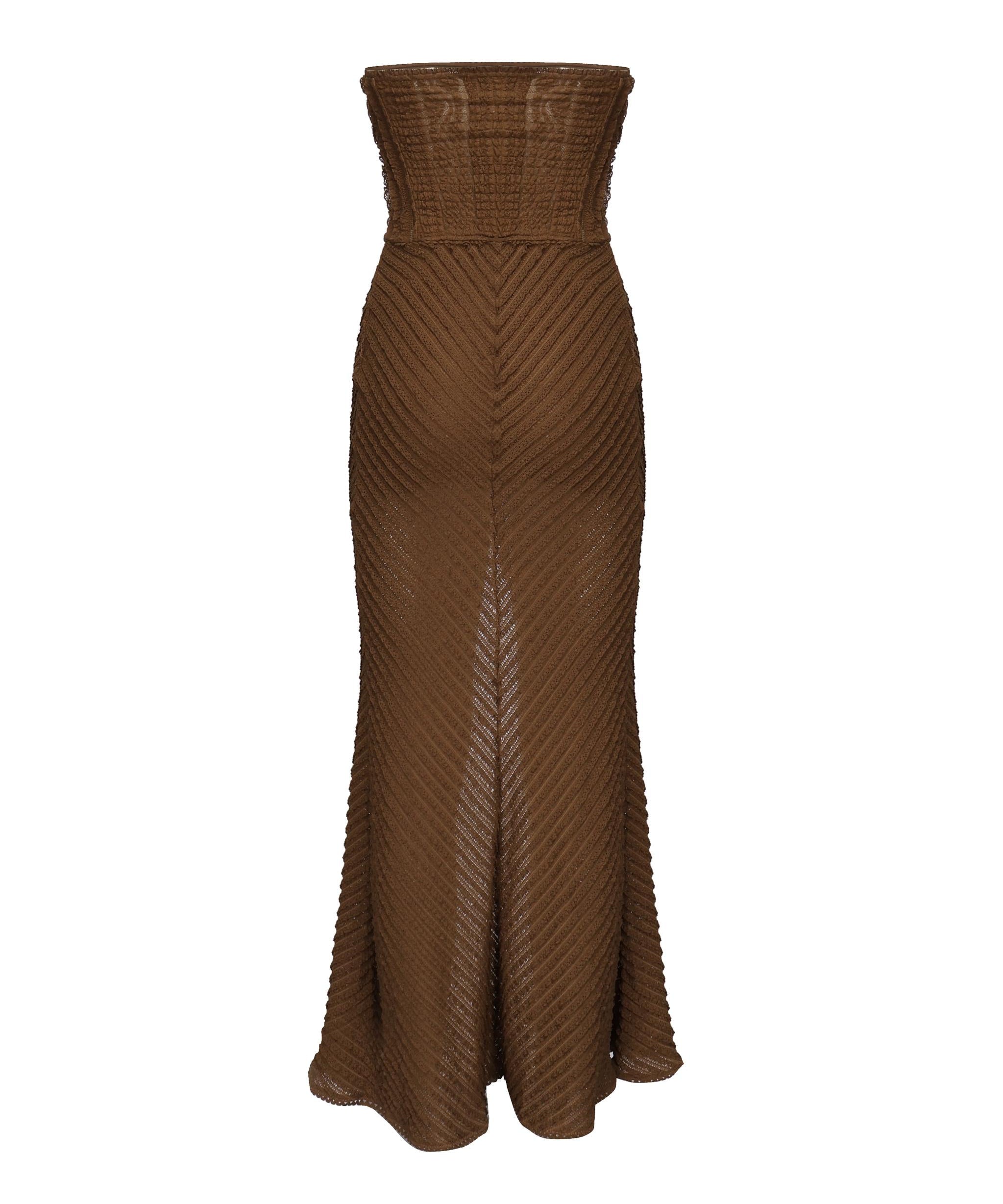 Vestito lungo Fae 255610 BROWN CHARO RUIZ 