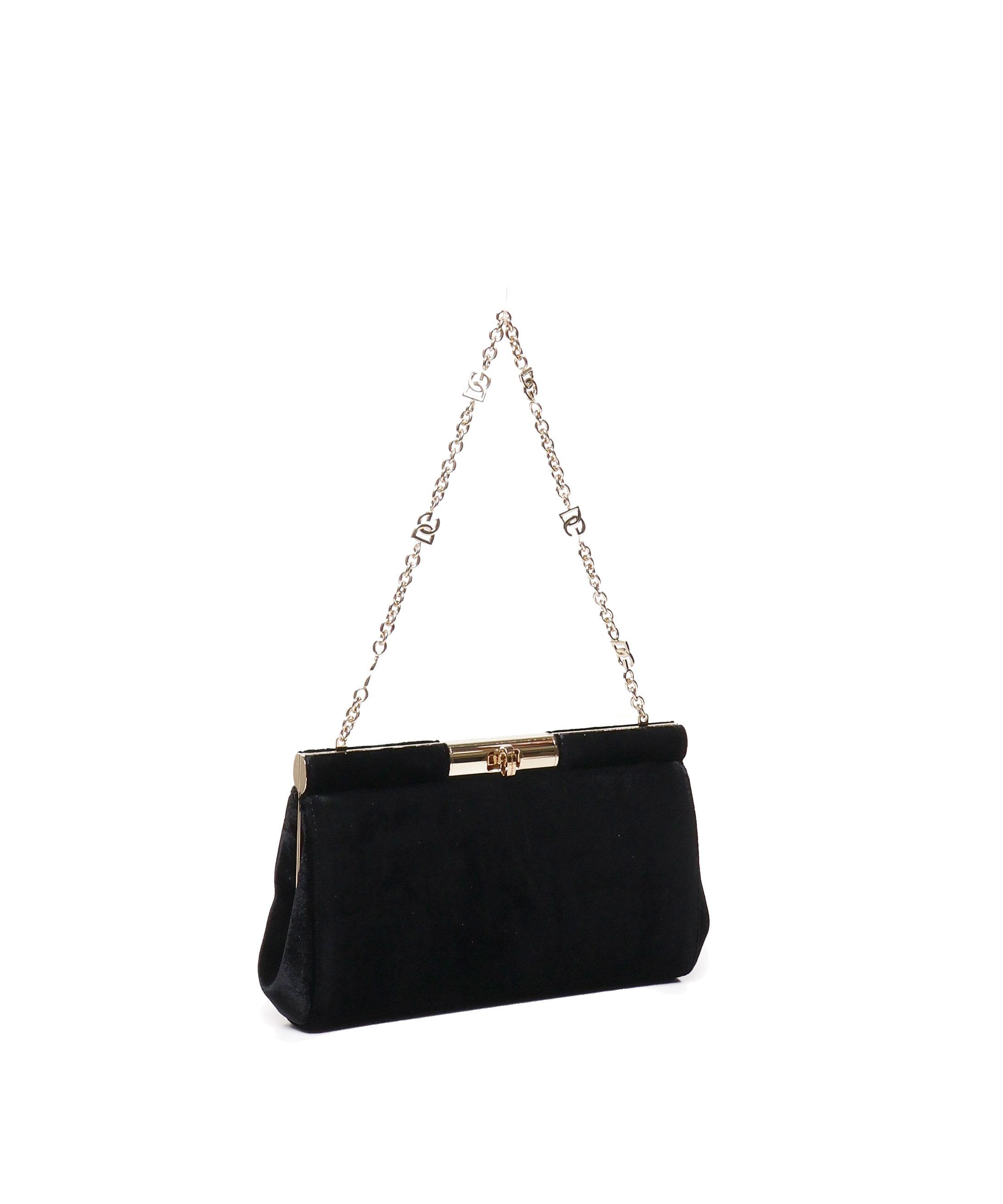 Borsa a spalla Marlene media in velluto BB7620 A419580999 DOLCE & GABBANA 