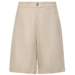 Short Curico in lino e viscosa 026SH168LI CAMEL WOC 