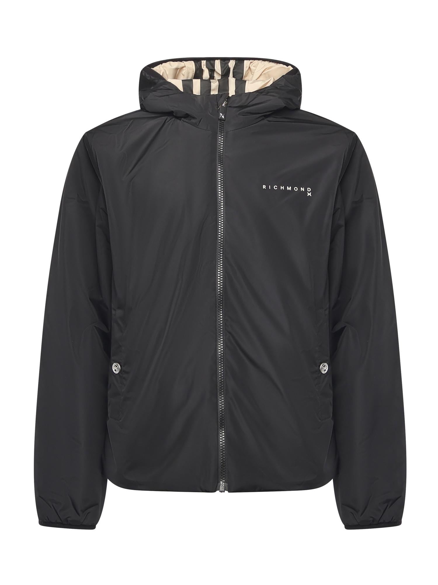 Giubbotto Samari reversibile in nylon UMA25044GB IRISH CREAM RICHMOND X 