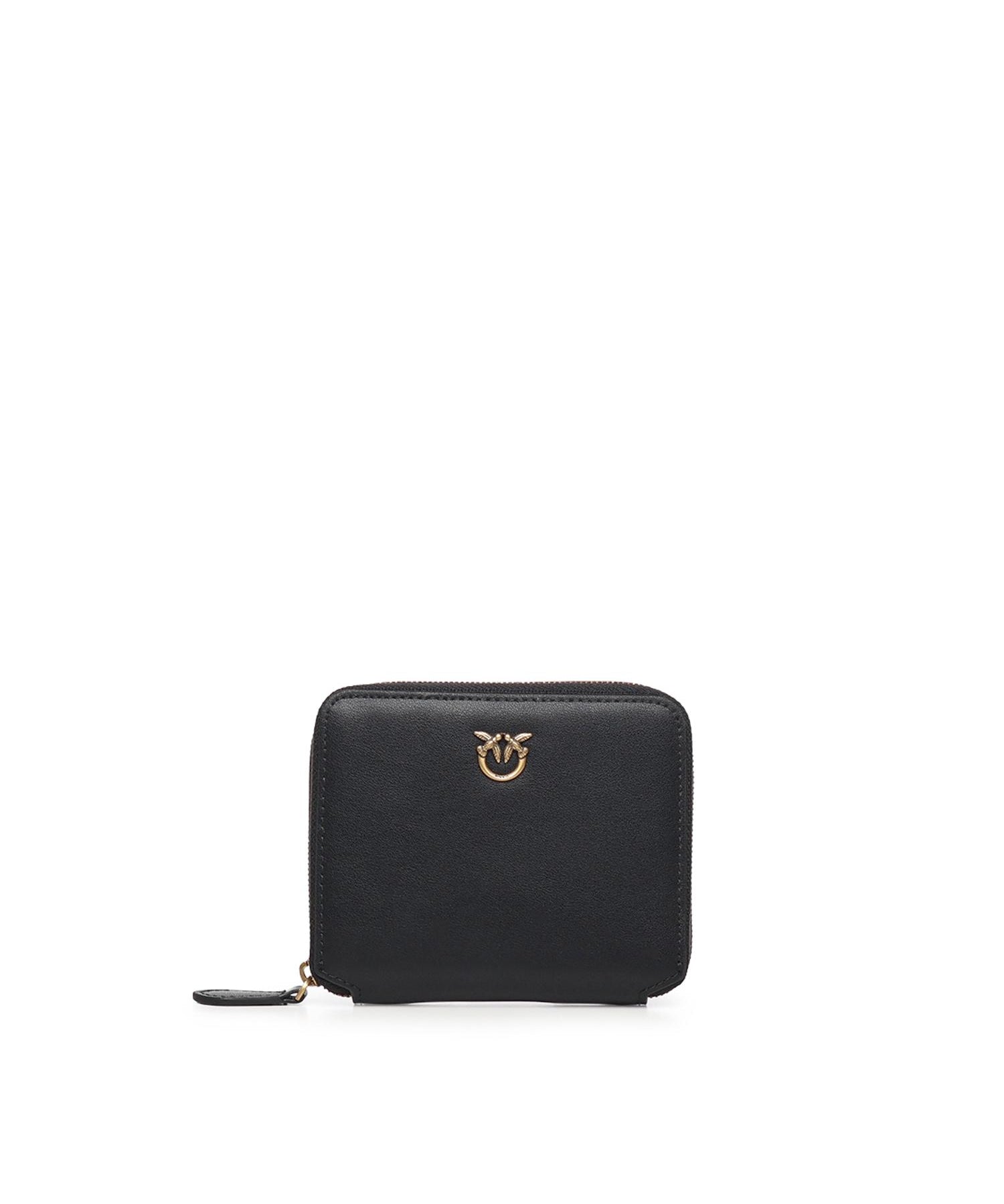 Portafoglio quadrato zip-around in pelle 100249 A0F1Z99Q PINKO 