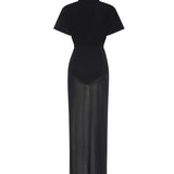 Abito polo in misto lana AA9R3053K175C 995 ALAIA 