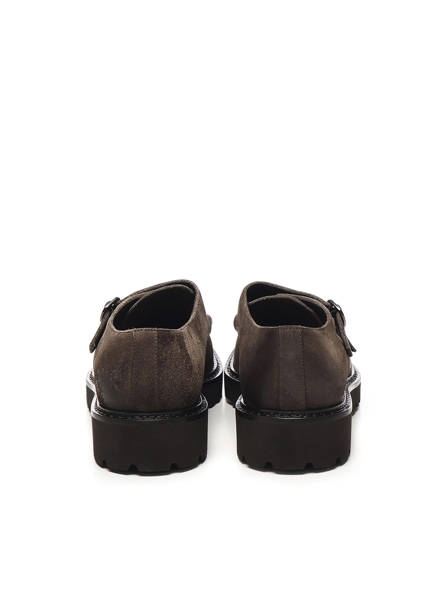 Mocassino doppia fibbia in pelle DU2738PHILUF205 TM39 DOUCAL'S 