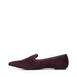Mocassini Iris Winter con logo 73SC9FV01VEL IRIS WINTERBORDEAUX V° 73 