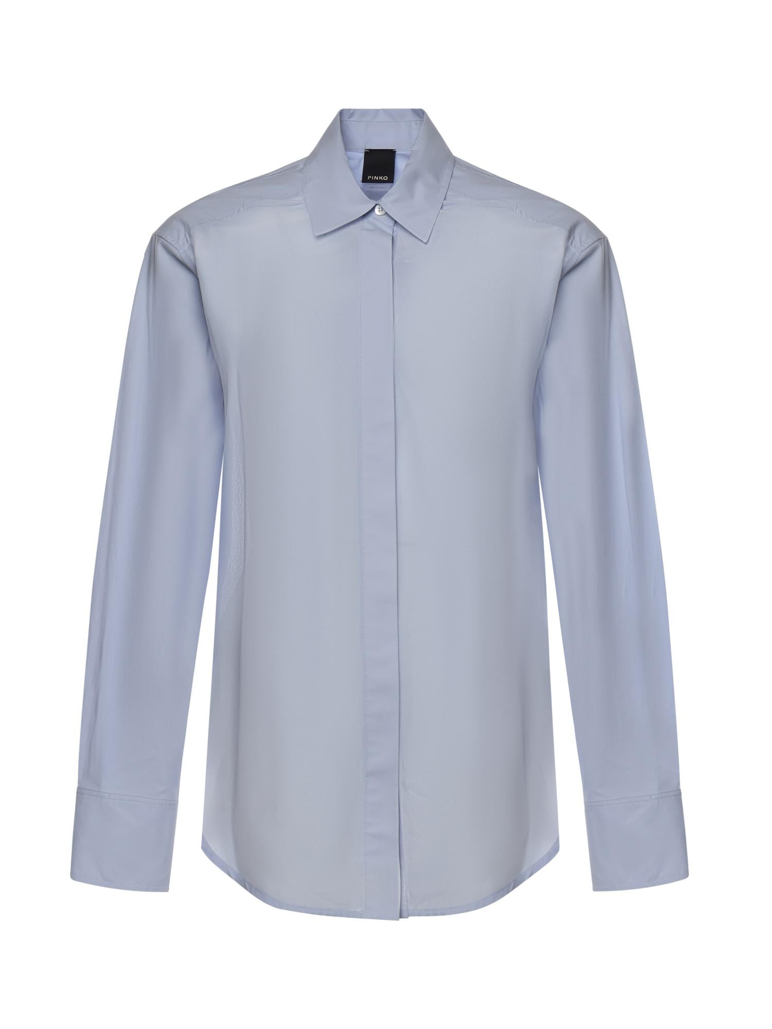 Camicia in popeline e crêpe 105434 A3DLG50 PINKO 