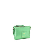 Borsa a tracolla in pelle con logo 73BP9VT03 LOLLI POPPOP GREEN V° 73 