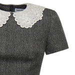 Mini abito in maglia di lana RS26038SA GR SELF-PORTRAIT 