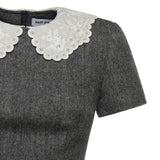 Mini abito in maglia di lana RS26038SA GR SELF-PORTRAIT 