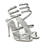 Sandali in pelle  specchiata C11865 1050001L001 RENÉ CAOVILLA 