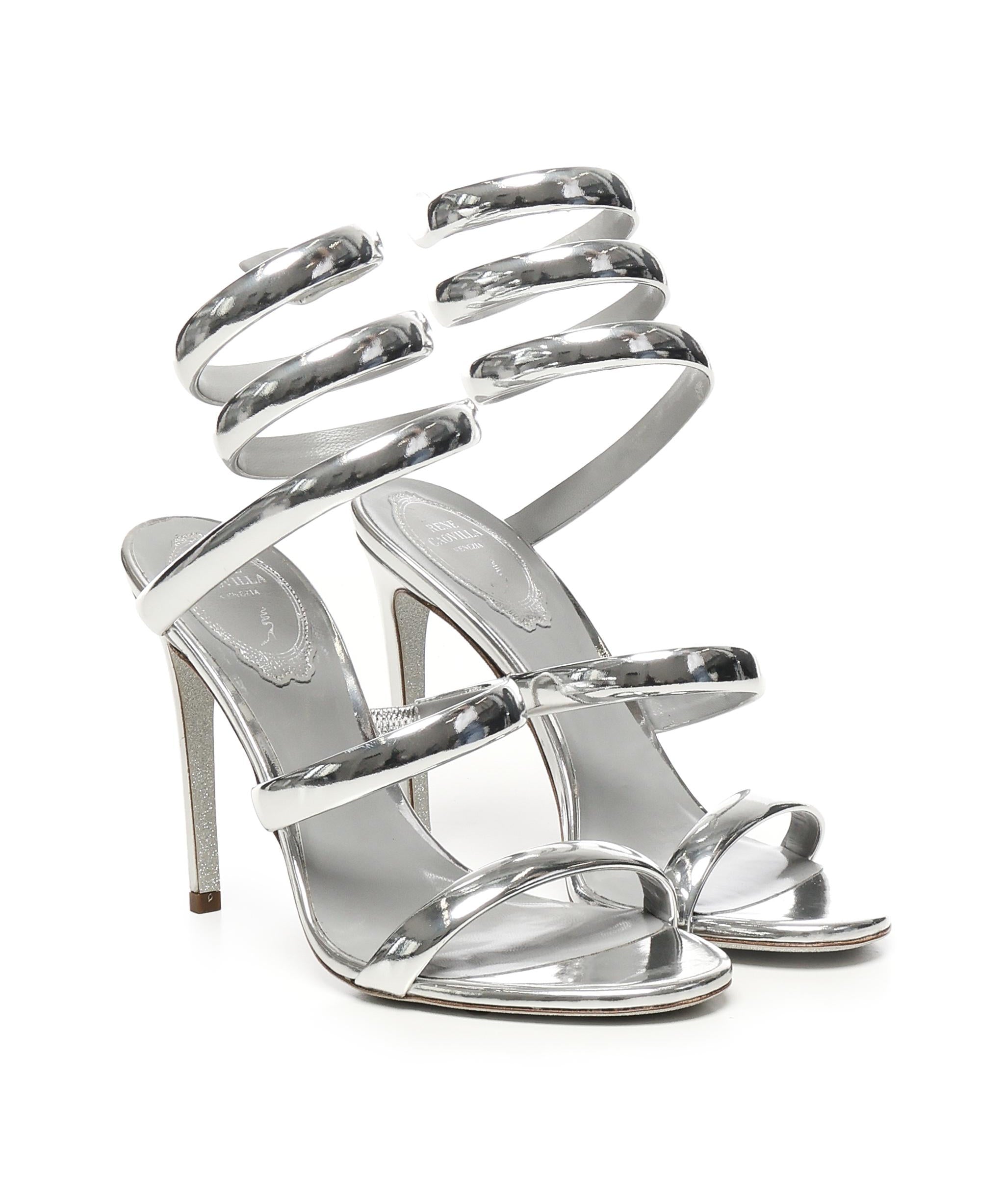 Sandali in pelle  specchiata C11865 1050001L001 RENÉ CAOVILLA 