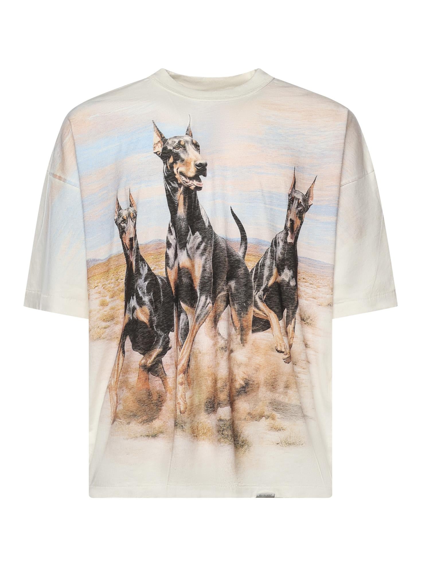 T-shirt Western Dobermans con stampa MLM100665 72 REPRESENT 