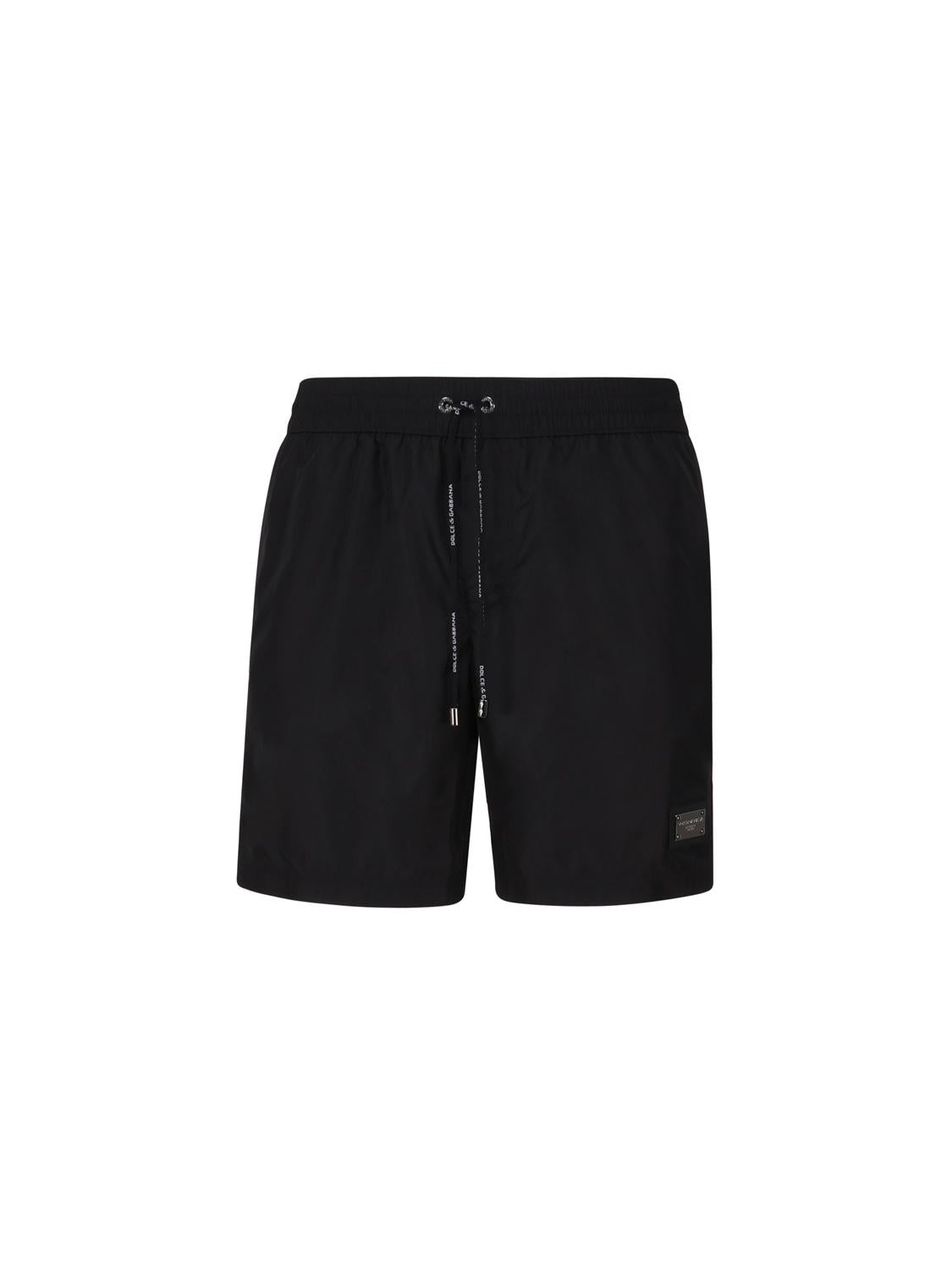 Boxer da mare con placca metallica con logo M4E45T ONO06N0000 DOLCE & GABBANA 