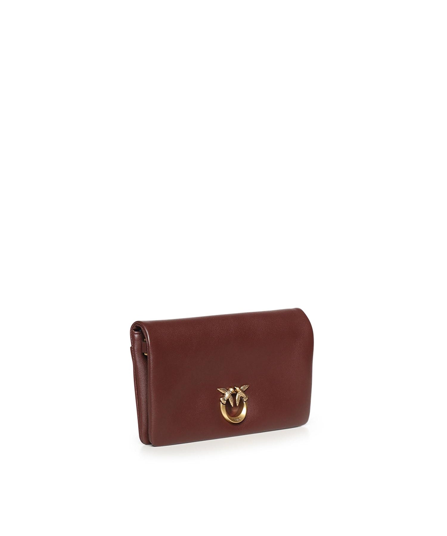 Pochette a tracolla Love Bag Click Soft Horizontal Mini in pelle 106023 A0QOR49Q PINKO 