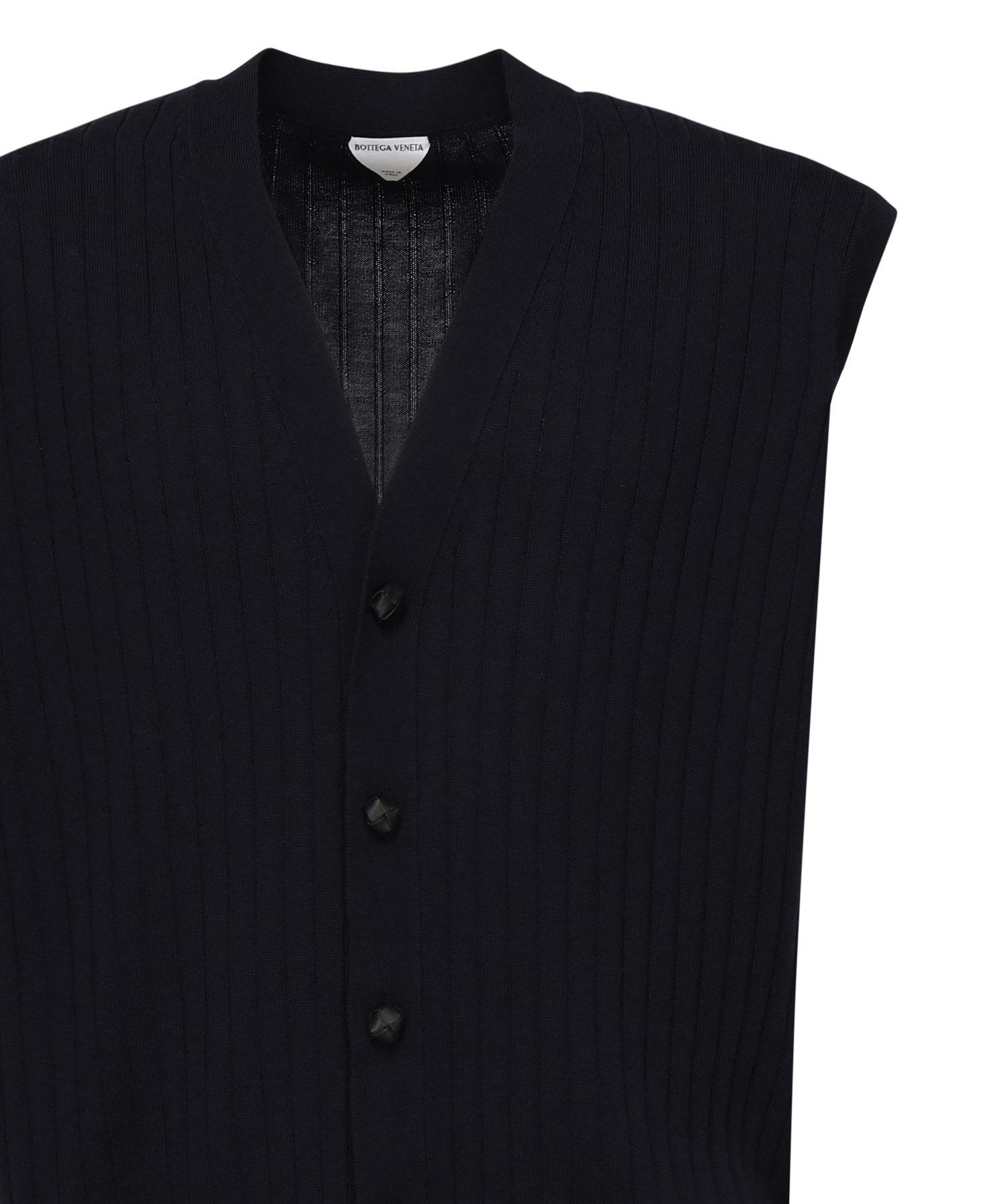 Gilet in lana a coste 835333 V5L704140 BOTTEGA VENETA 