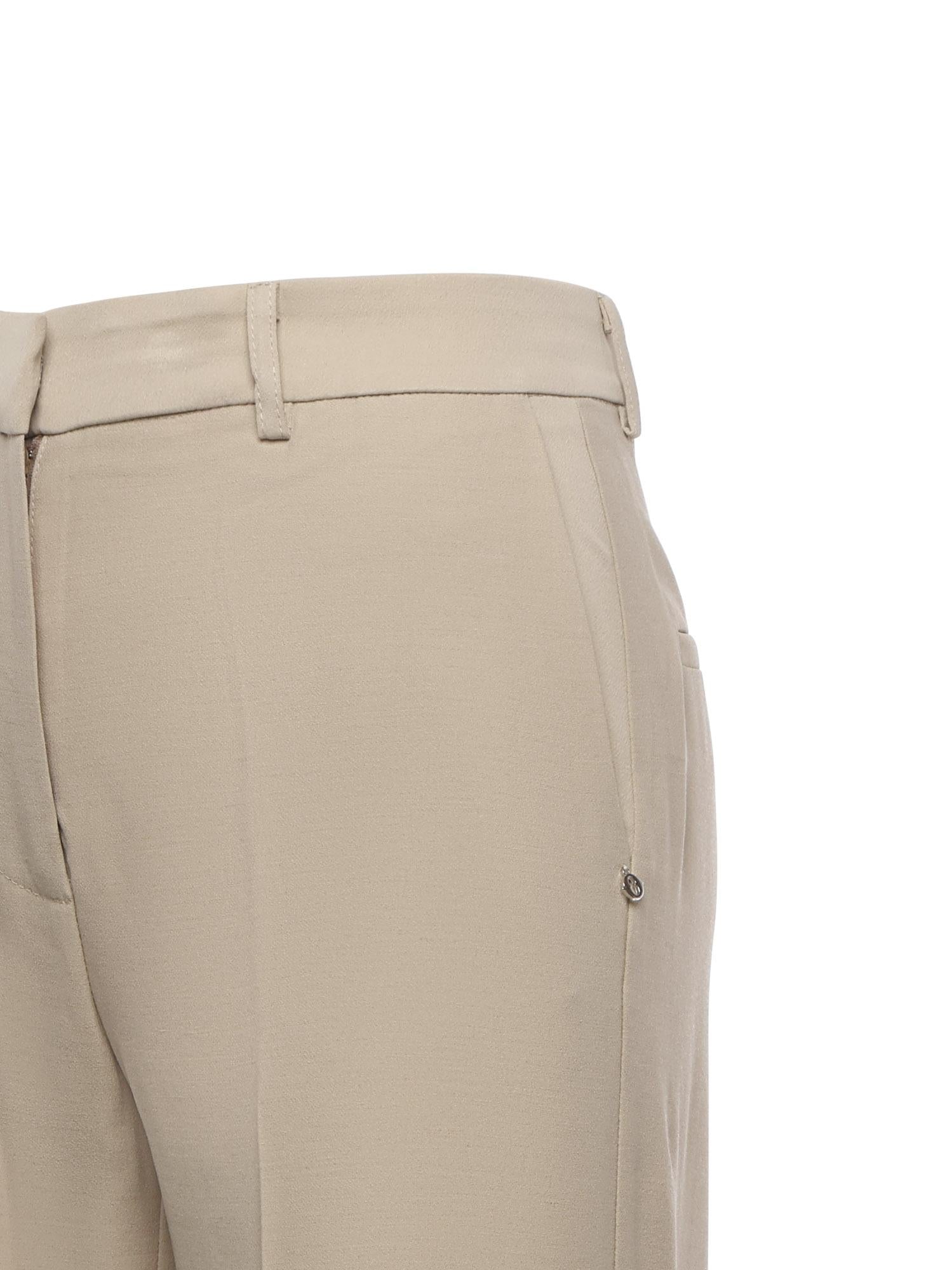 Pantalone in viscosa e lana TP9958 ECRU OTTOD'AME 