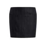 Minigonna in gessato lana e viscosa G647 EFE166D999 DONDUP 