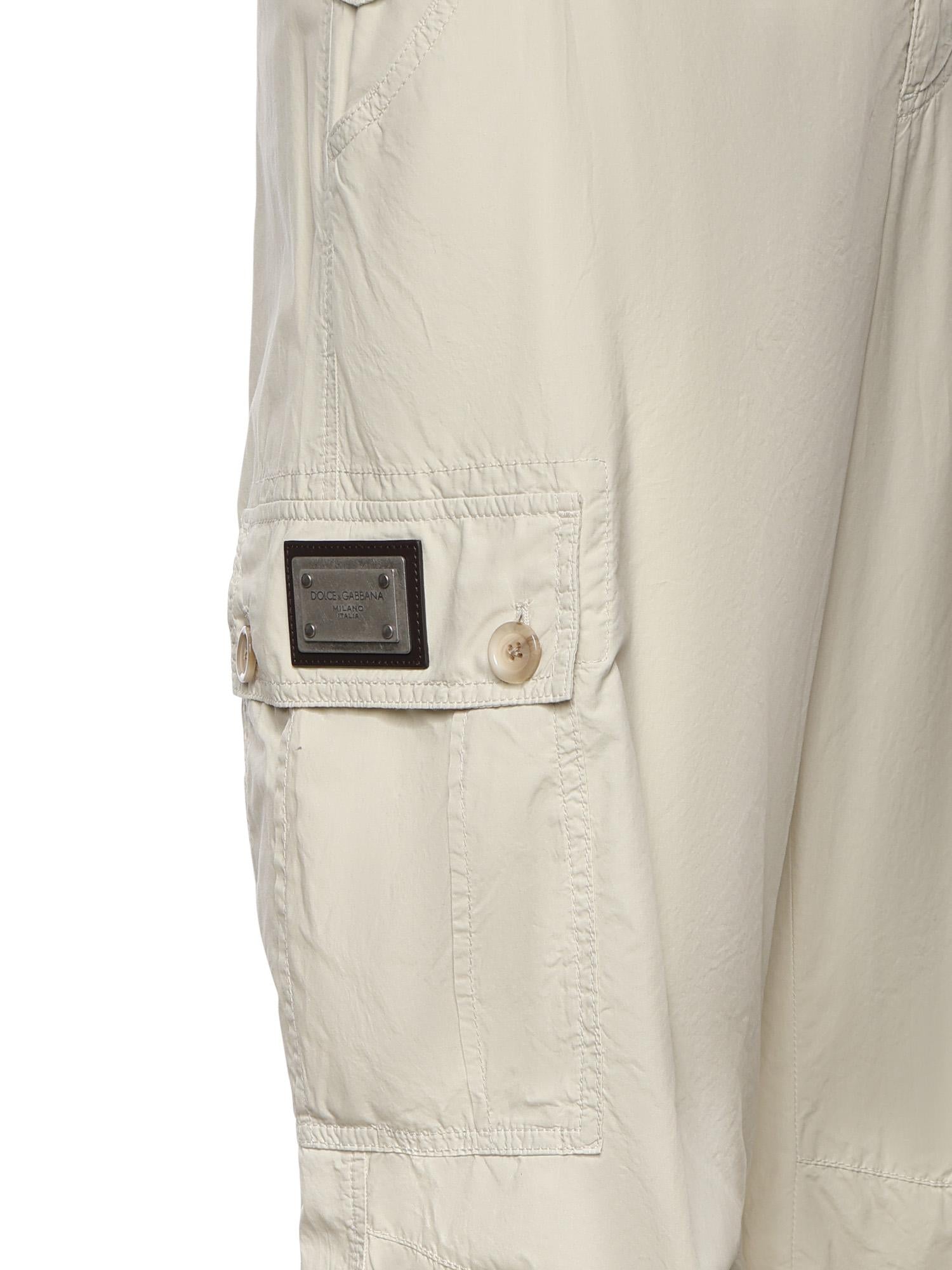 Pantaloni in popeline GV3OHT G8OW7M3969 DOLCE & GABBANA 