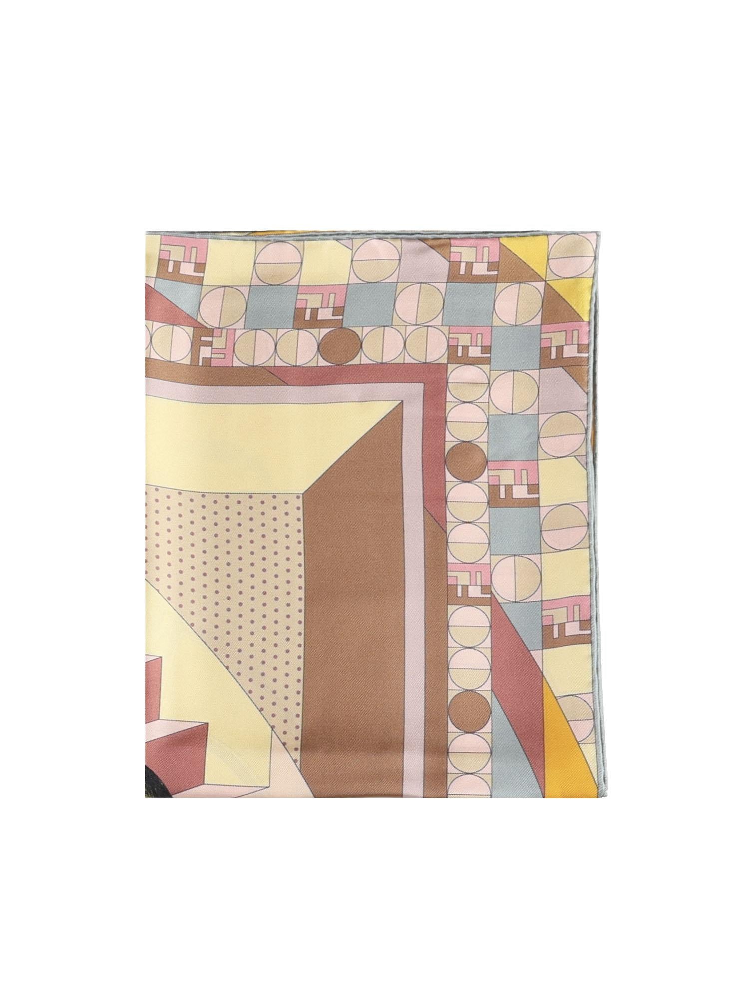 Foulard in seta 'Moonlight Echoes' FXT091 AYL8F0B8Y FENDI 