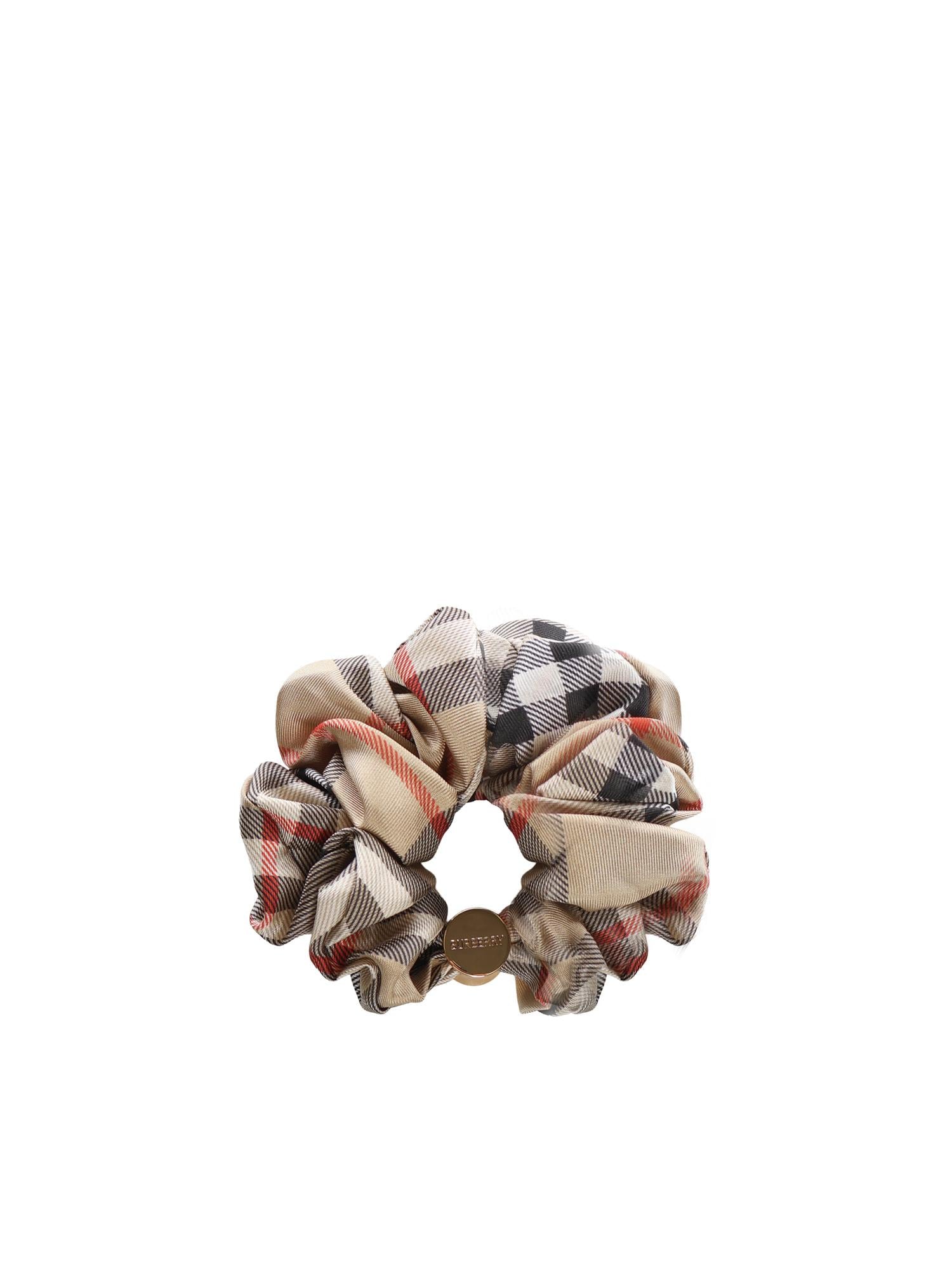 Scrunchie in seta Check 8119726 B9368 BURBERRY 