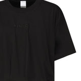 T-shirt cropped con ricamo logo 104257 A2F8Z99 PINKO 