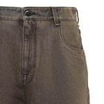 Jeans lunghi in denim di cotone FLP285 AT2IF0ZJ4 FENDI 