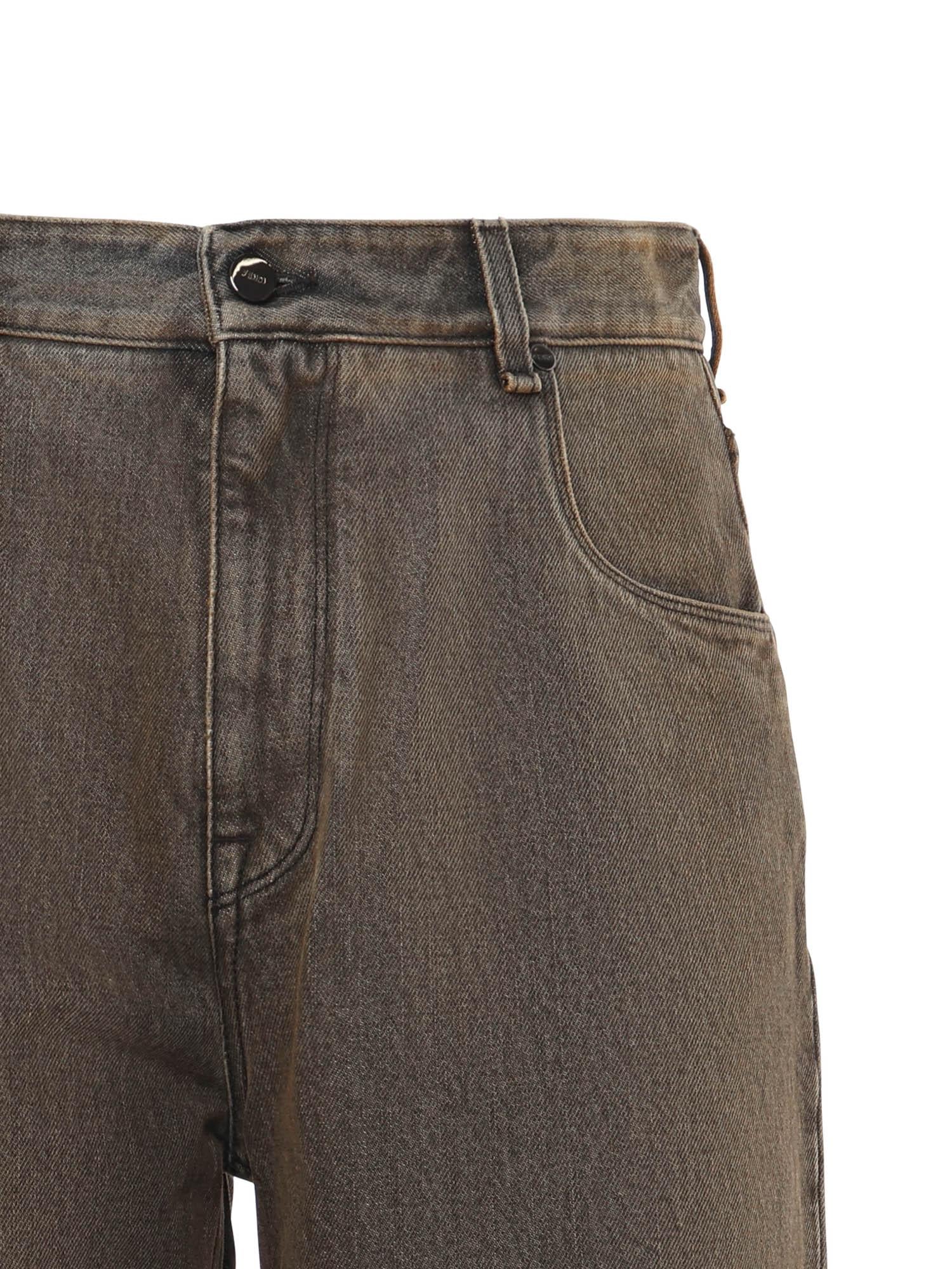 Jeans lunghi in denim di cotone FLP285 AT2IF0ZJ4 FENDI 