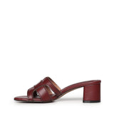Mules Holly in pelle 756Z10VK BURGUNDI BIBI LOU 