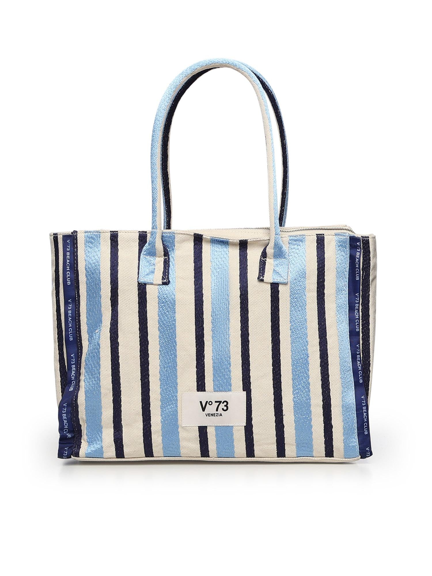 Borsa shopping con logo 73BS9MV01R ILENEAZZURRO/MULTICOLOR V° 73 